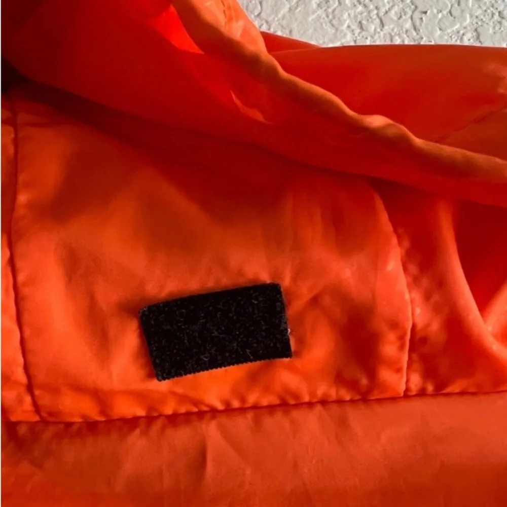 The North Face Orange Lightweight Nylon Windbreaker Packable Jacket Size XXL - Picture 9 of 15